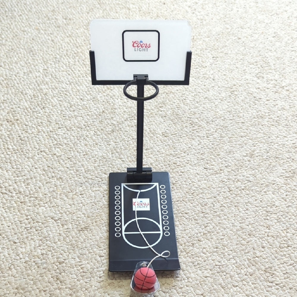 Coors Light Mini Basketball Game - Black & White